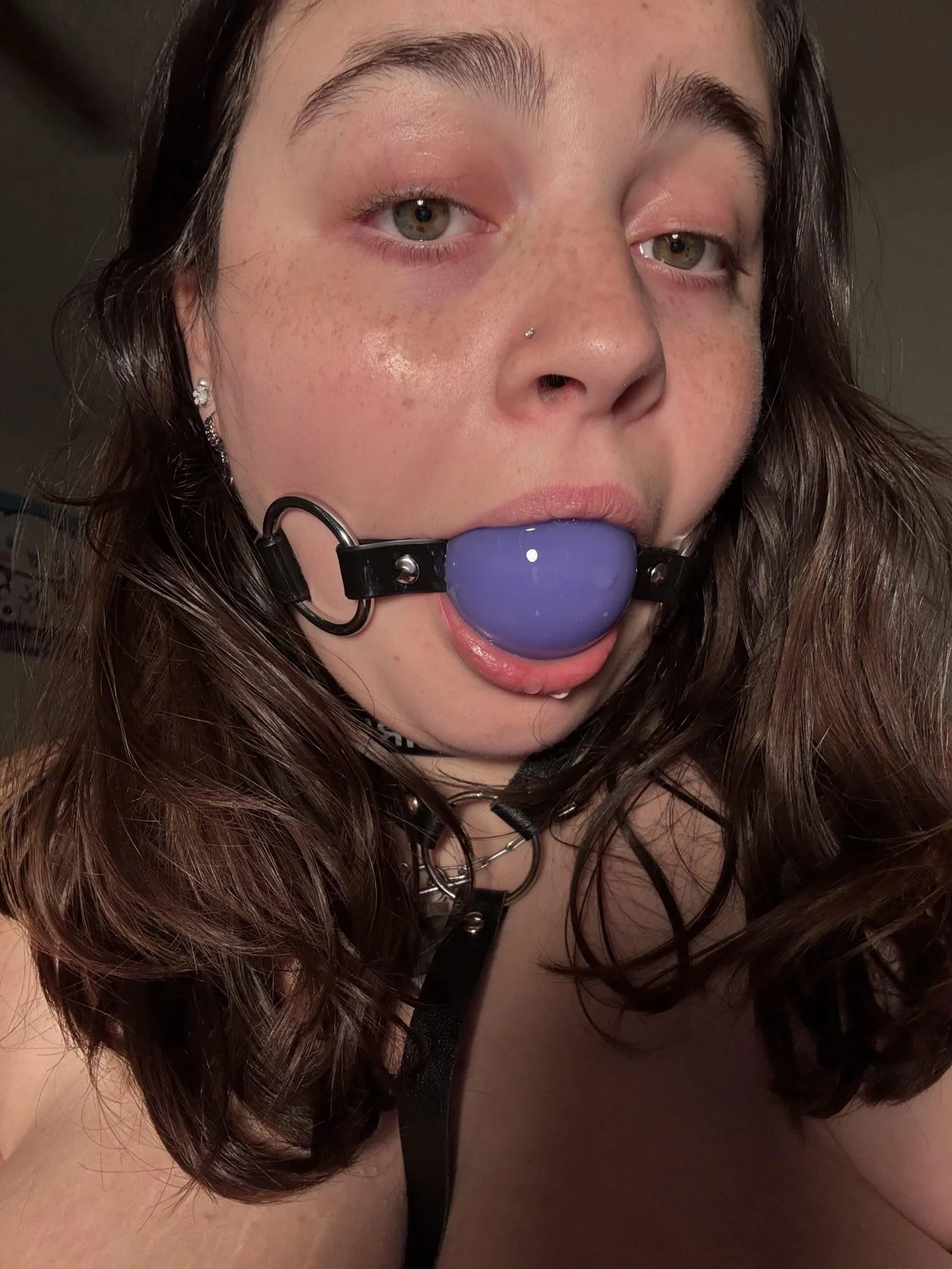 purple ballgag