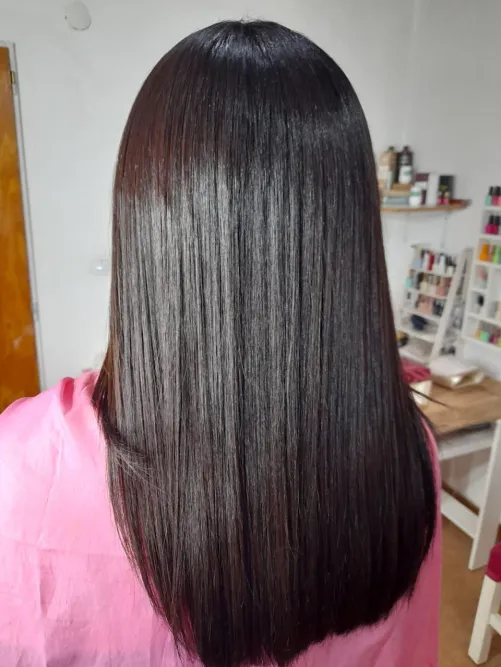 See how l strainghtened it… a wanna play with me 😏💆‍♀️