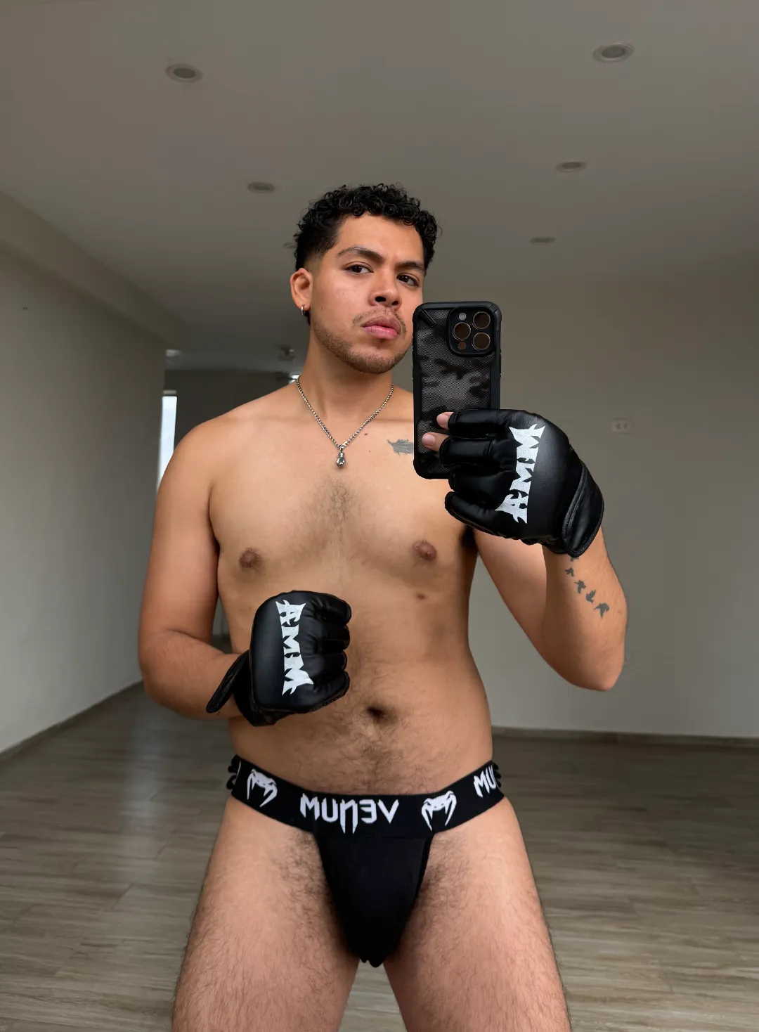 Showing off after training