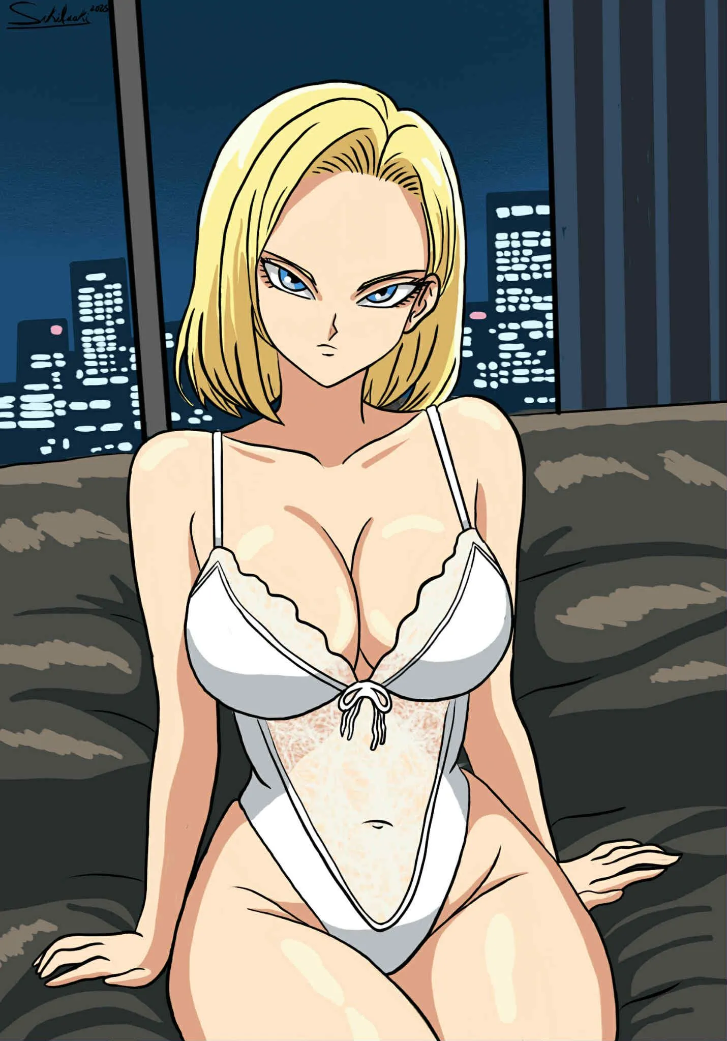 Some Android 18 fan art [@sikitrakiart]