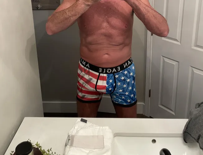 The 4th is past but always proud to wear these