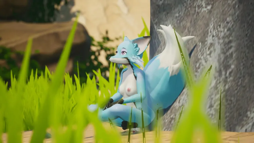 The Blue Fox - One of the natural wonders. (Sapphire Safari)