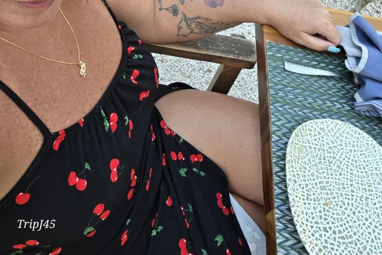 This may be safe for work BUT the dress is the ONLY thing on 😈