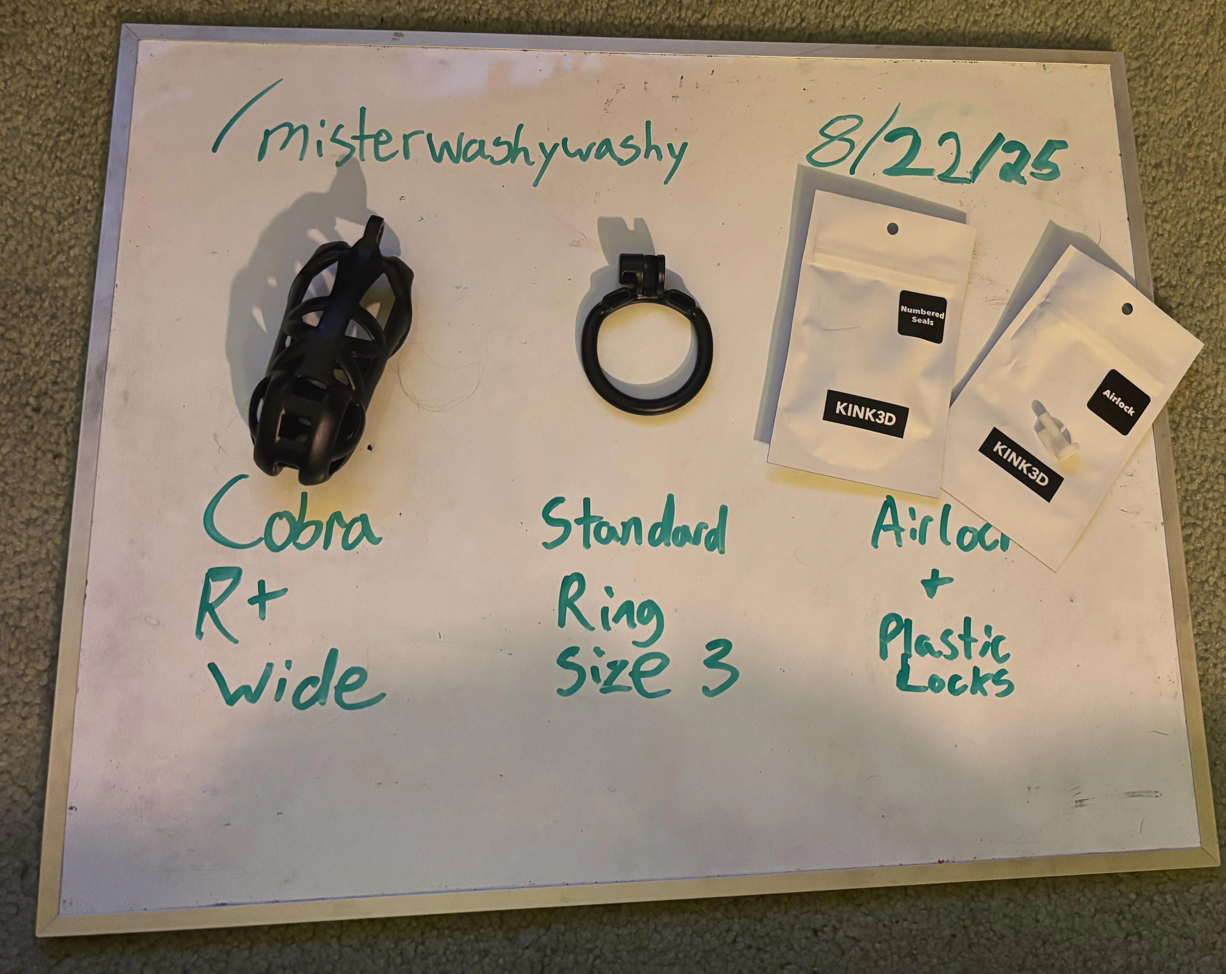 [US][SELL][#Cobra R+ Wide][#Size 3 Ring] [Airlock+Plastic locks]
