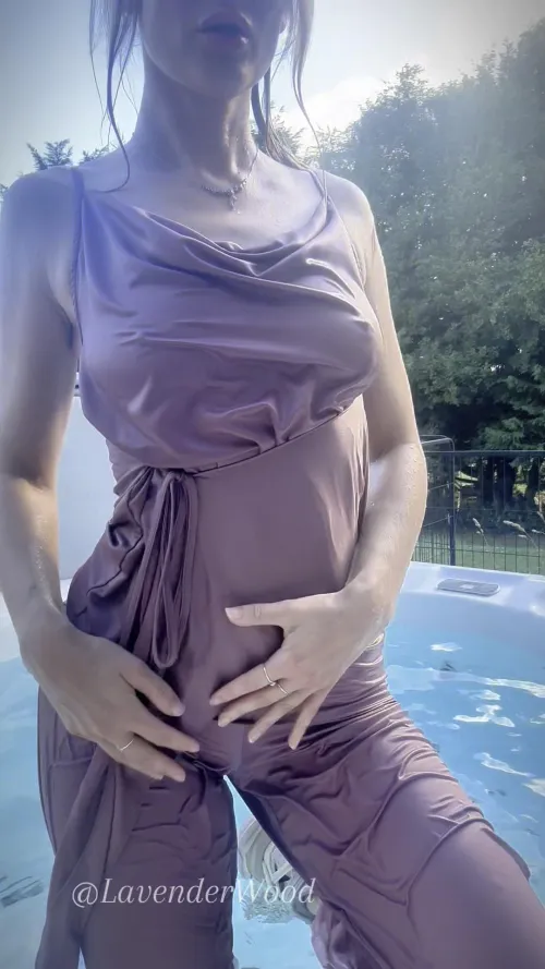 Wet satin just draping across me