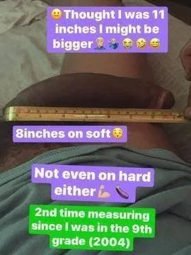 8 inches on soft imagine on hard! Cash app me $513geno