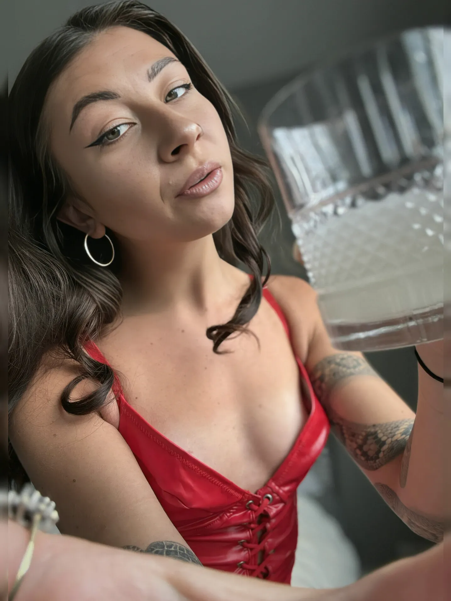 Lick it up, my little cumslut. I decide when you're done, and you'll savor every drop like the obedient bitch you are for me.