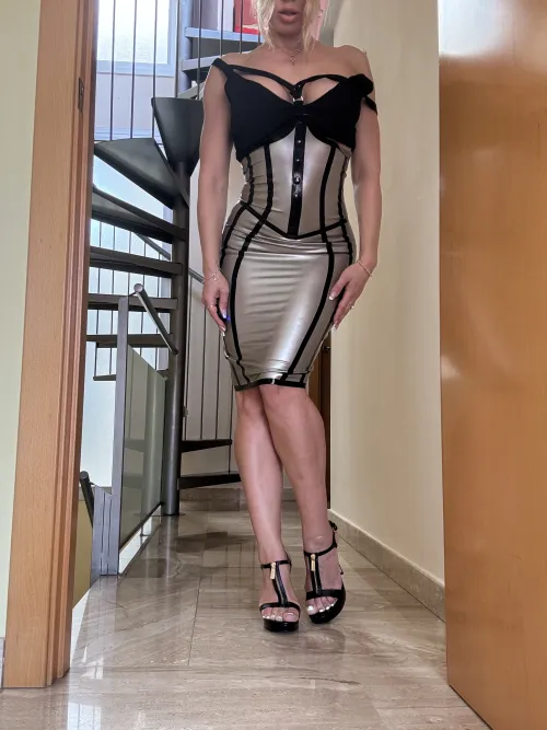 My sexiest latex dress