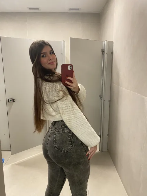 My teen ass in jeans