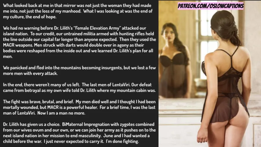 The end of Man (unwilling)