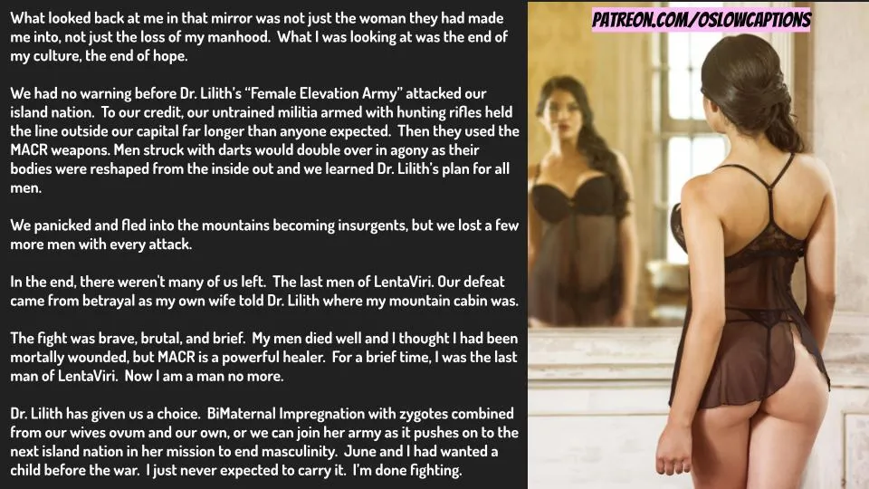 The end of Man (unwilling)