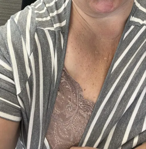 Flashing daddy at work