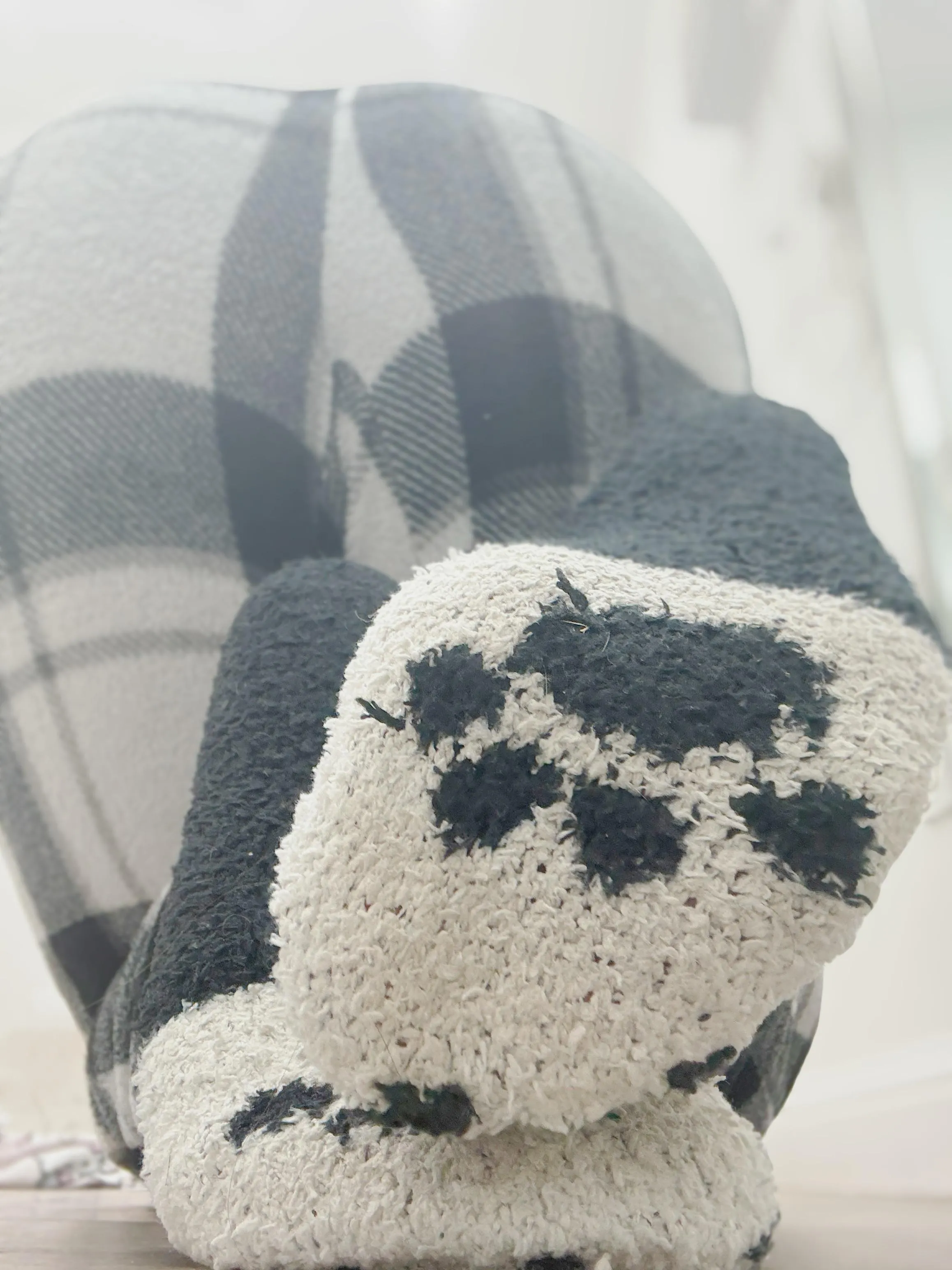 fuzzy socks + fuzzy pjs