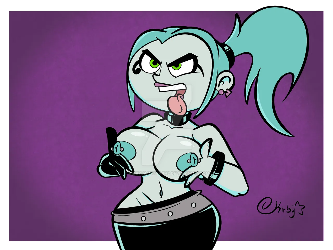 [Kirby Jack Trash] (Danny Phantom) Ember McClain Shows Off Her Tits.All characters are adults