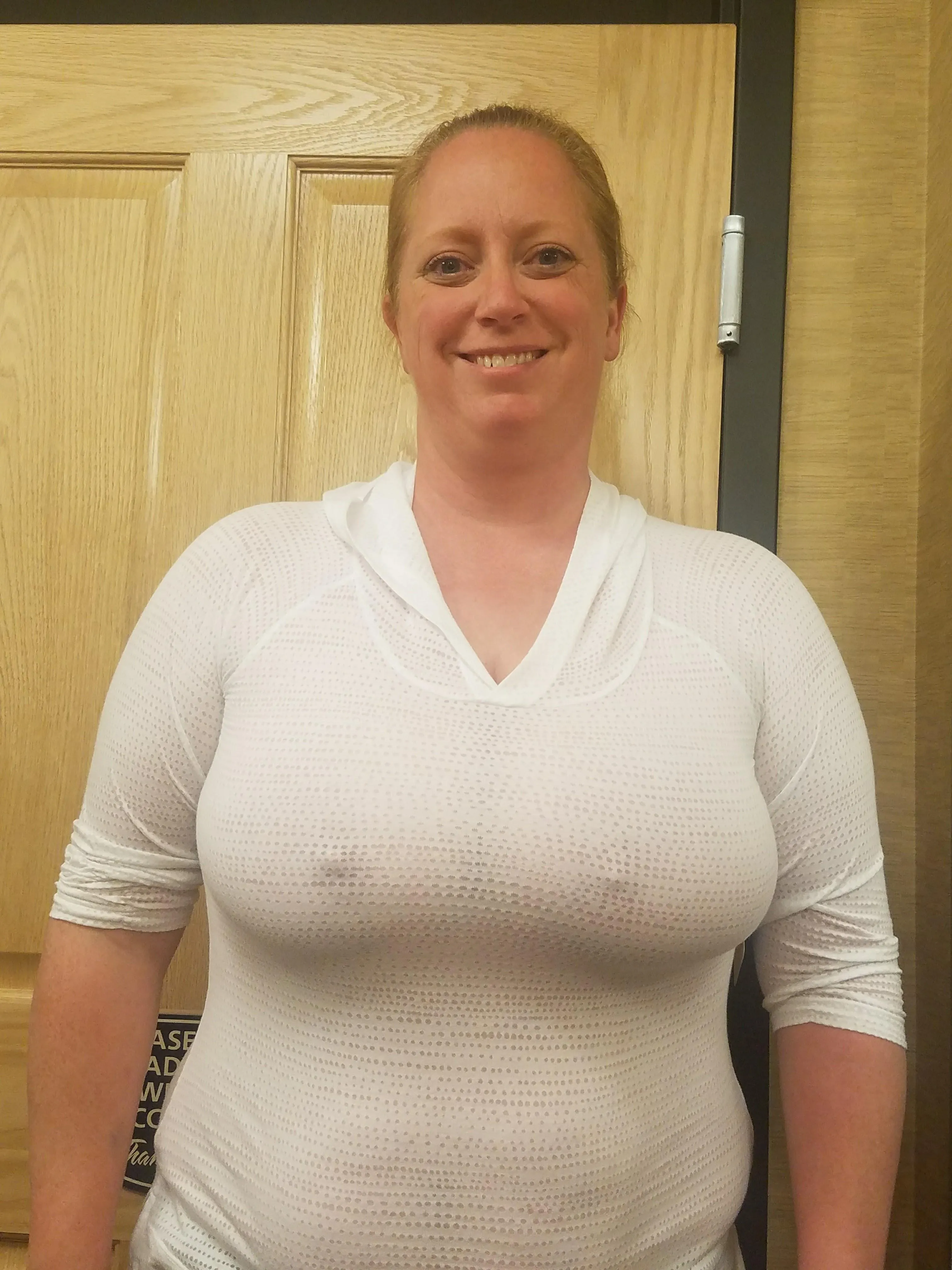 No bra needed when your tits are just decorative weights.