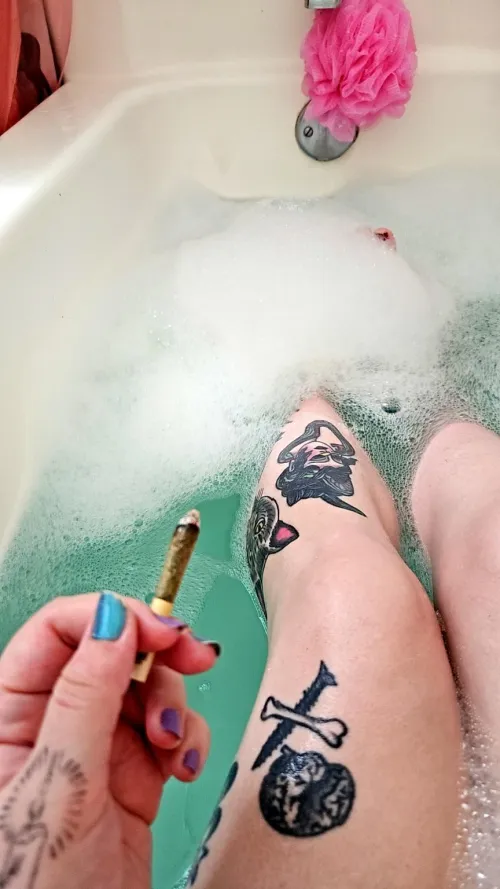 relaxing after work 🩵