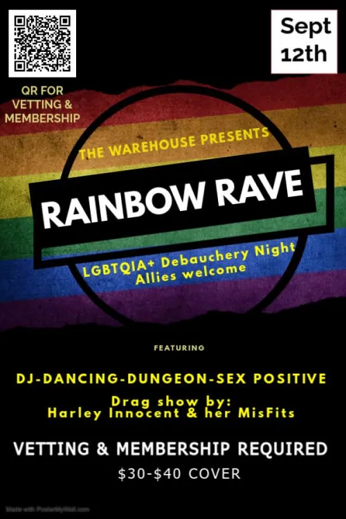 We are 2 weeks out from our next Rainbow Rave!