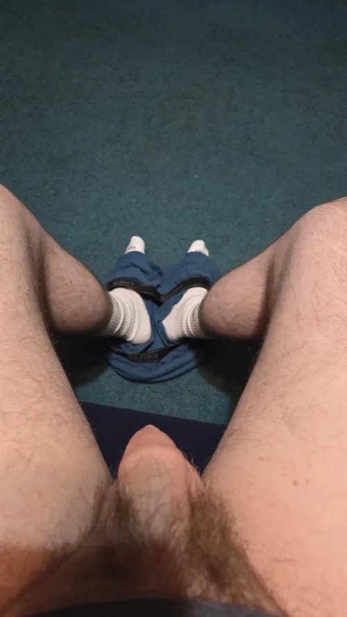 Who likes my soft, uncut cock and socks?