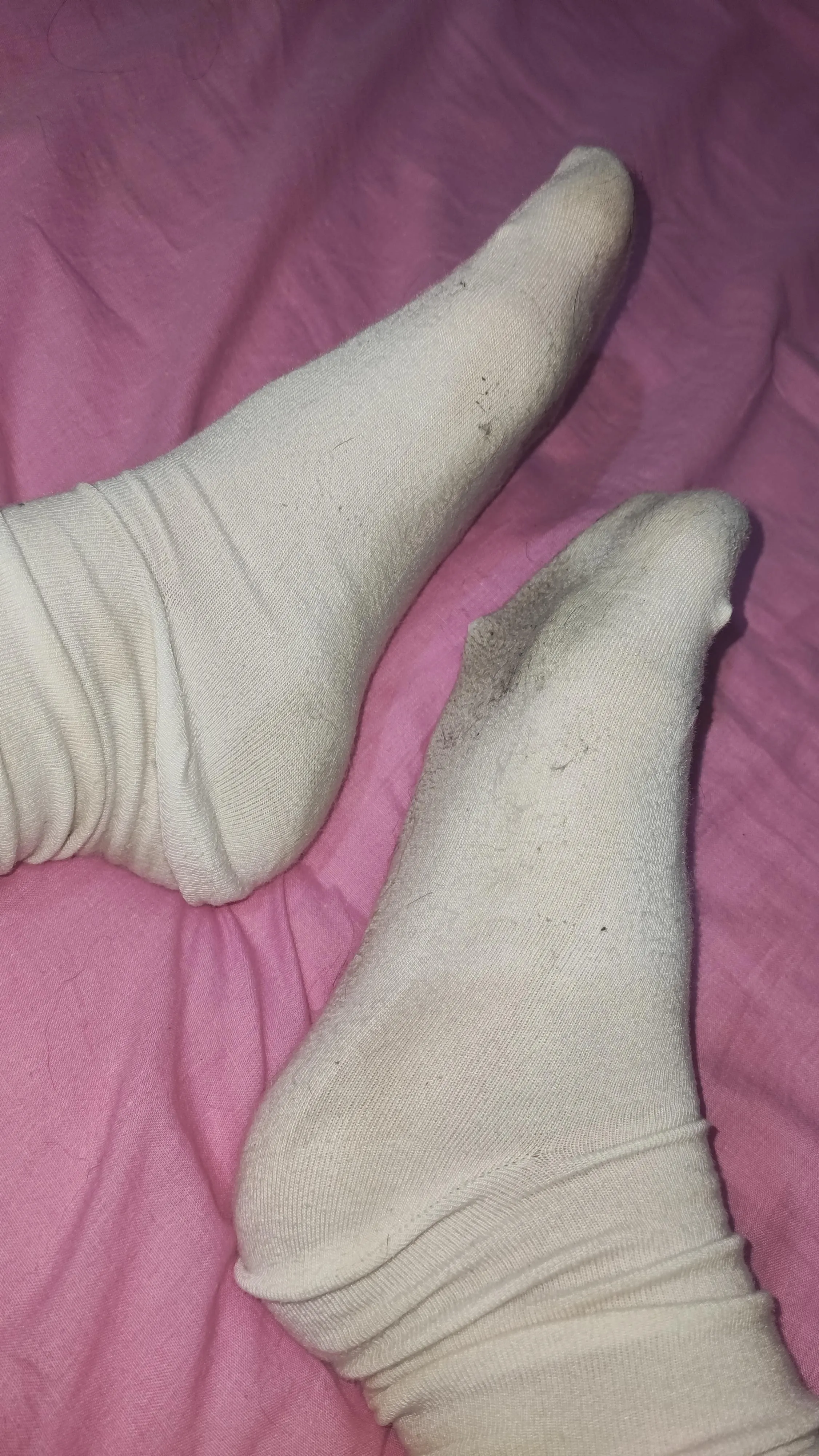 Would you like to taste my stinky feet and socks after working out without shoes?