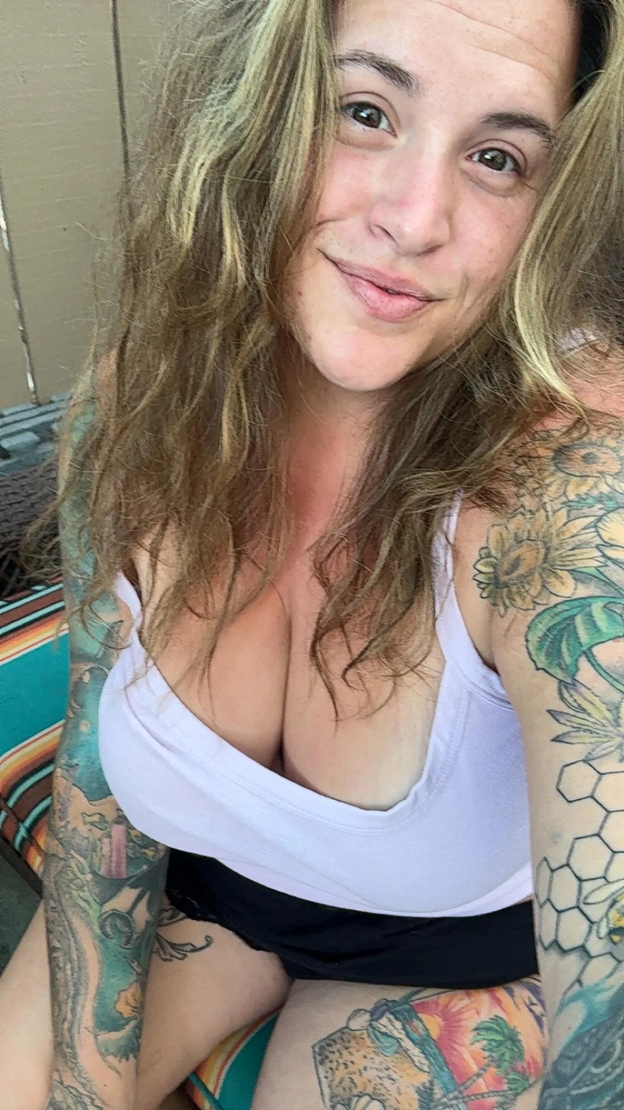 do my tattoos and big natural titties make your day?
