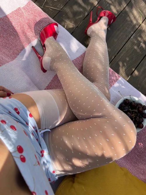 enjoying my cherries OC