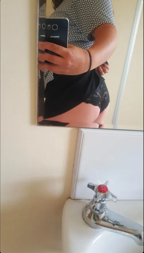 Feeling cheeky at work hope hubby likes it too