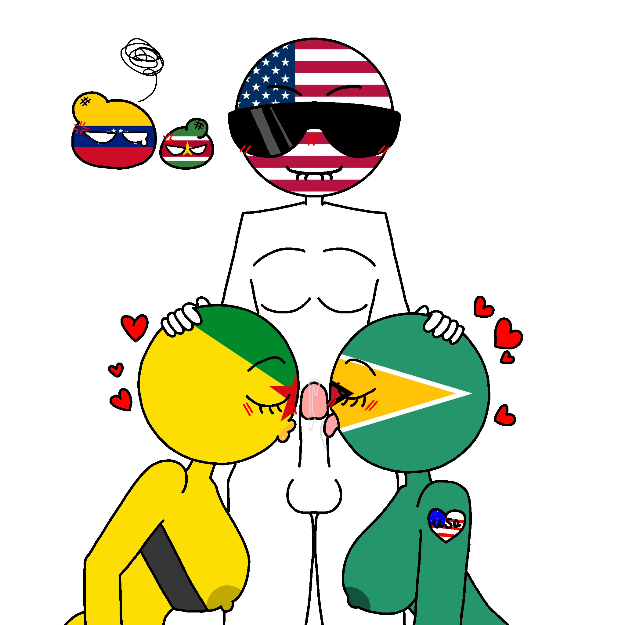 French Guiana x USA x guyana