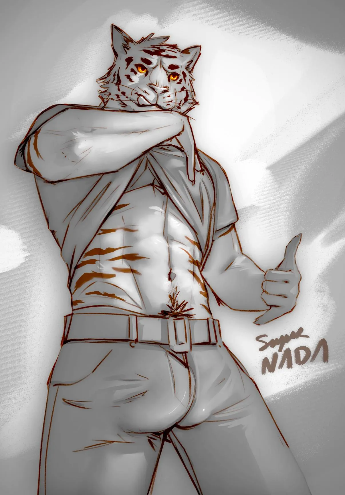 If you're nice he'll let you touch it [M] (Art by me)