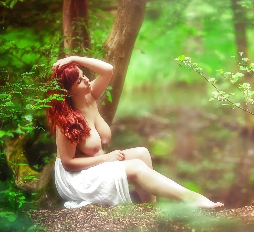 In the woods you stumble upon a village maiden