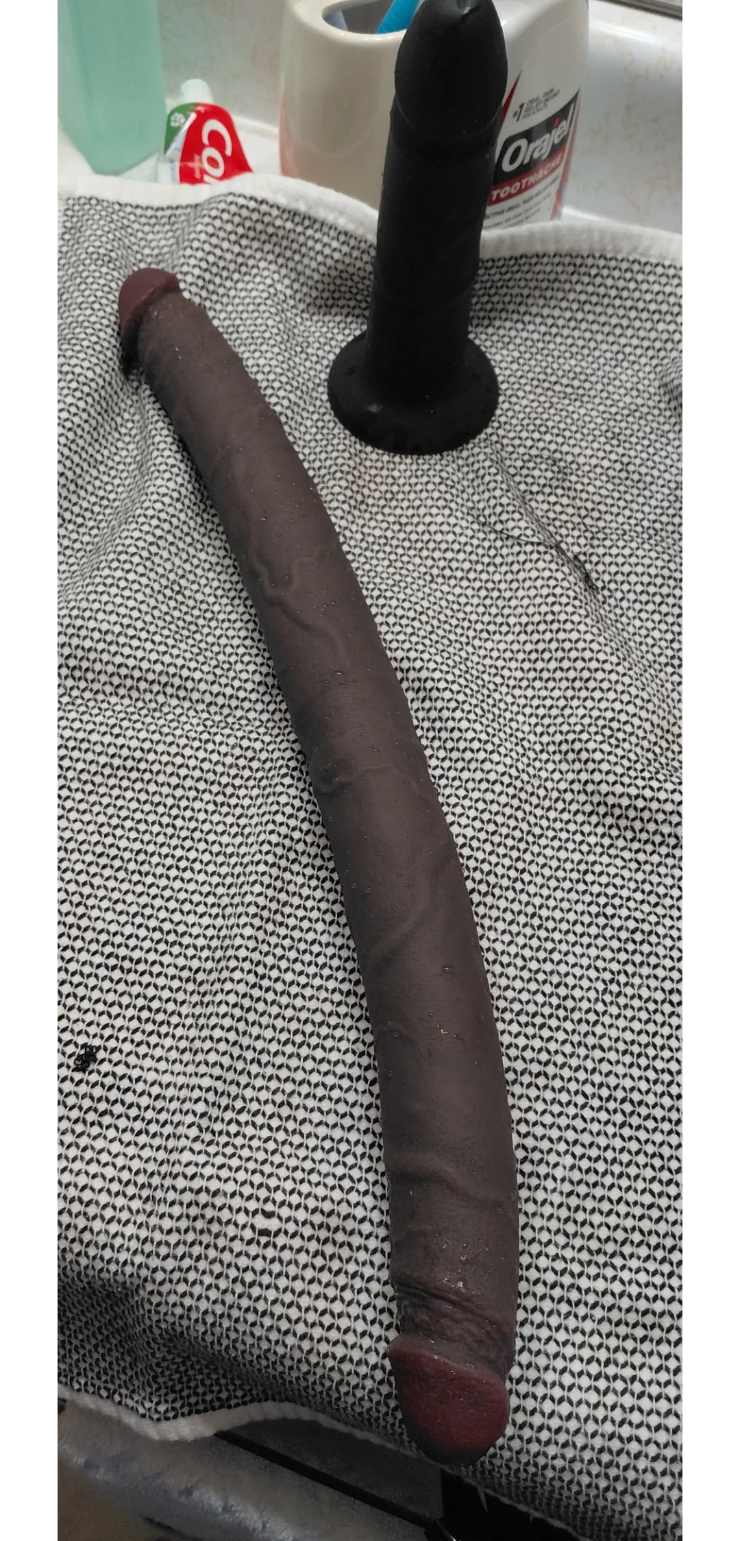 Just Got this yesterday, along with the inflatable vibrating anal toy. Going to play with it this morning.