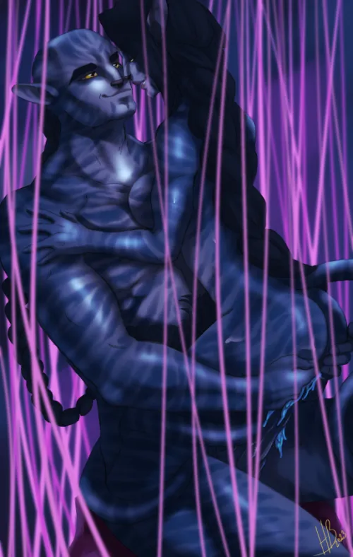 Lyle Wainfleet fucking a Na'vi girl under the Tree of Souls