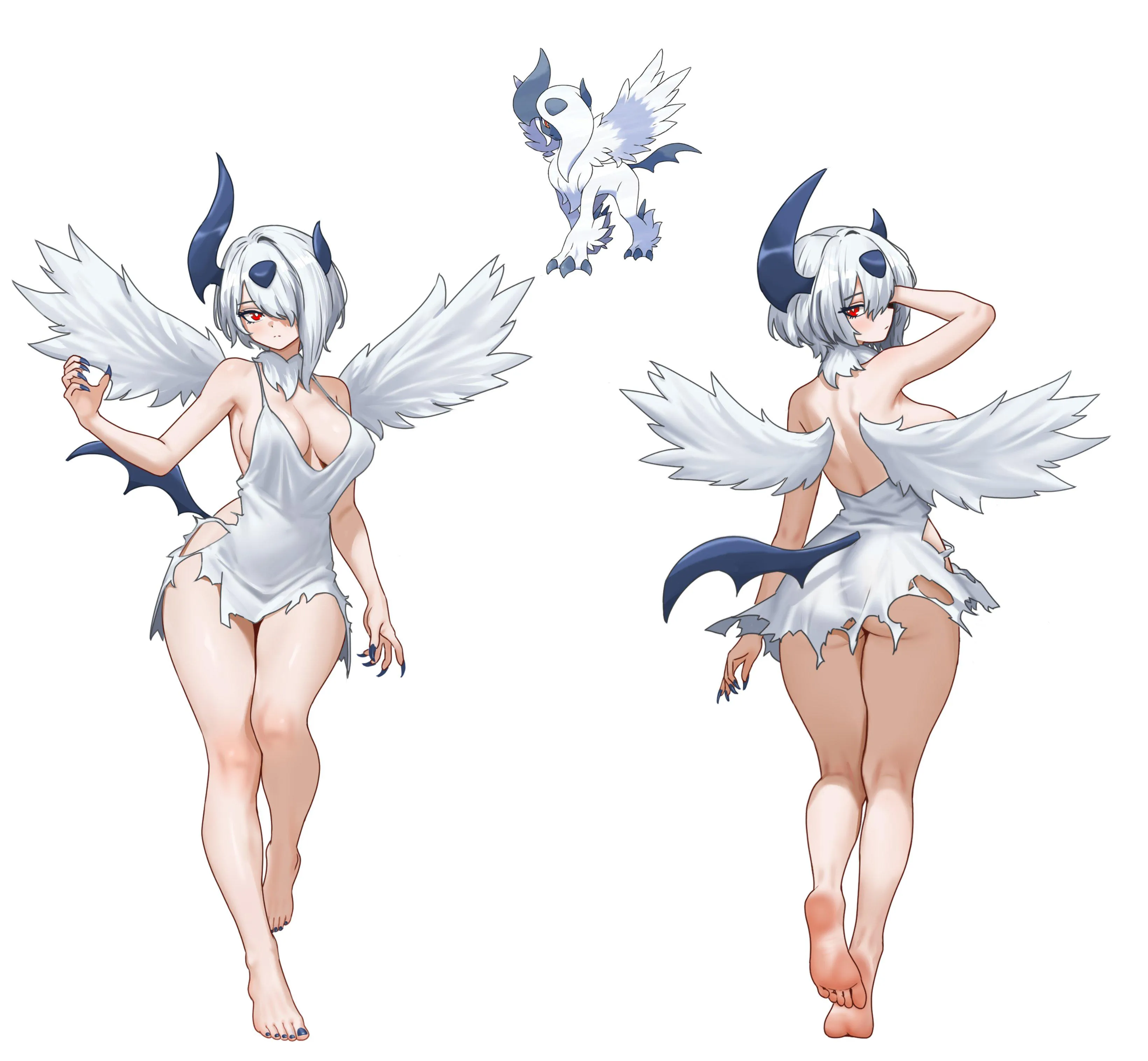 Mega Absol Front and Back (Nihu77)
