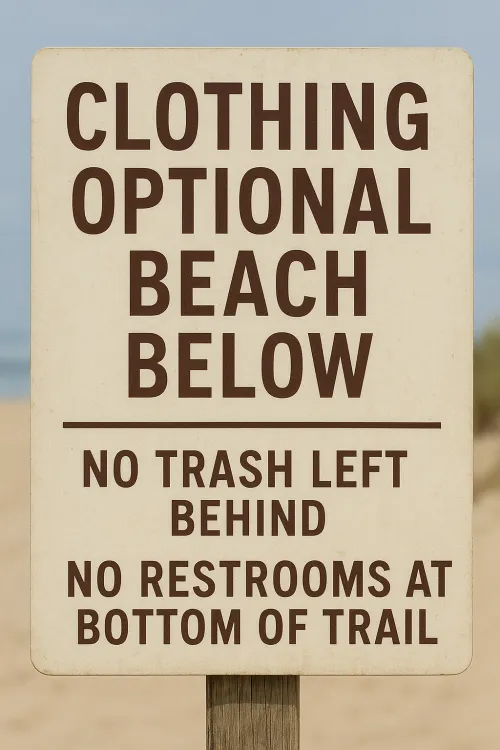 Sign needed near top of trail