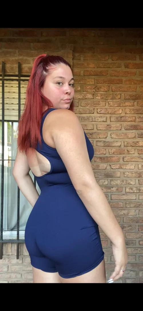 Stretch me in my tight sportswear