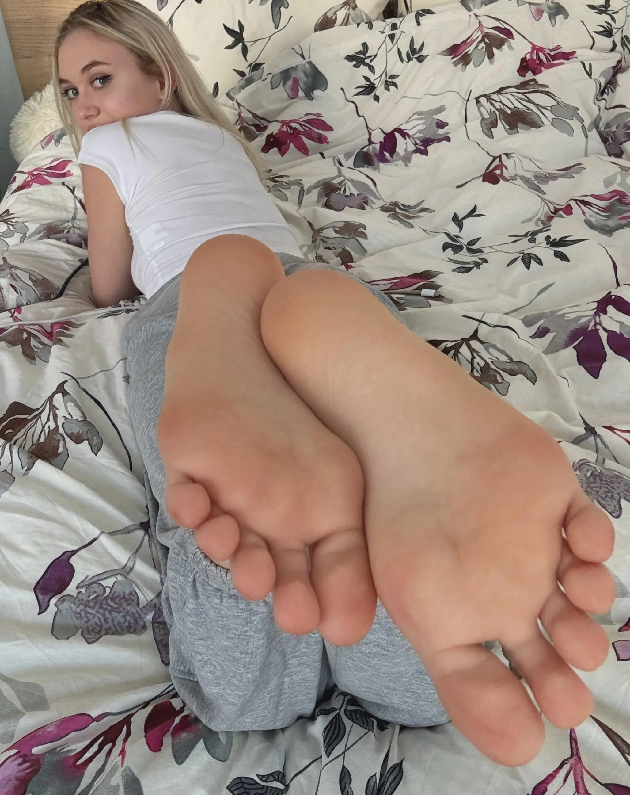 those pink soles are so perfect and smooth