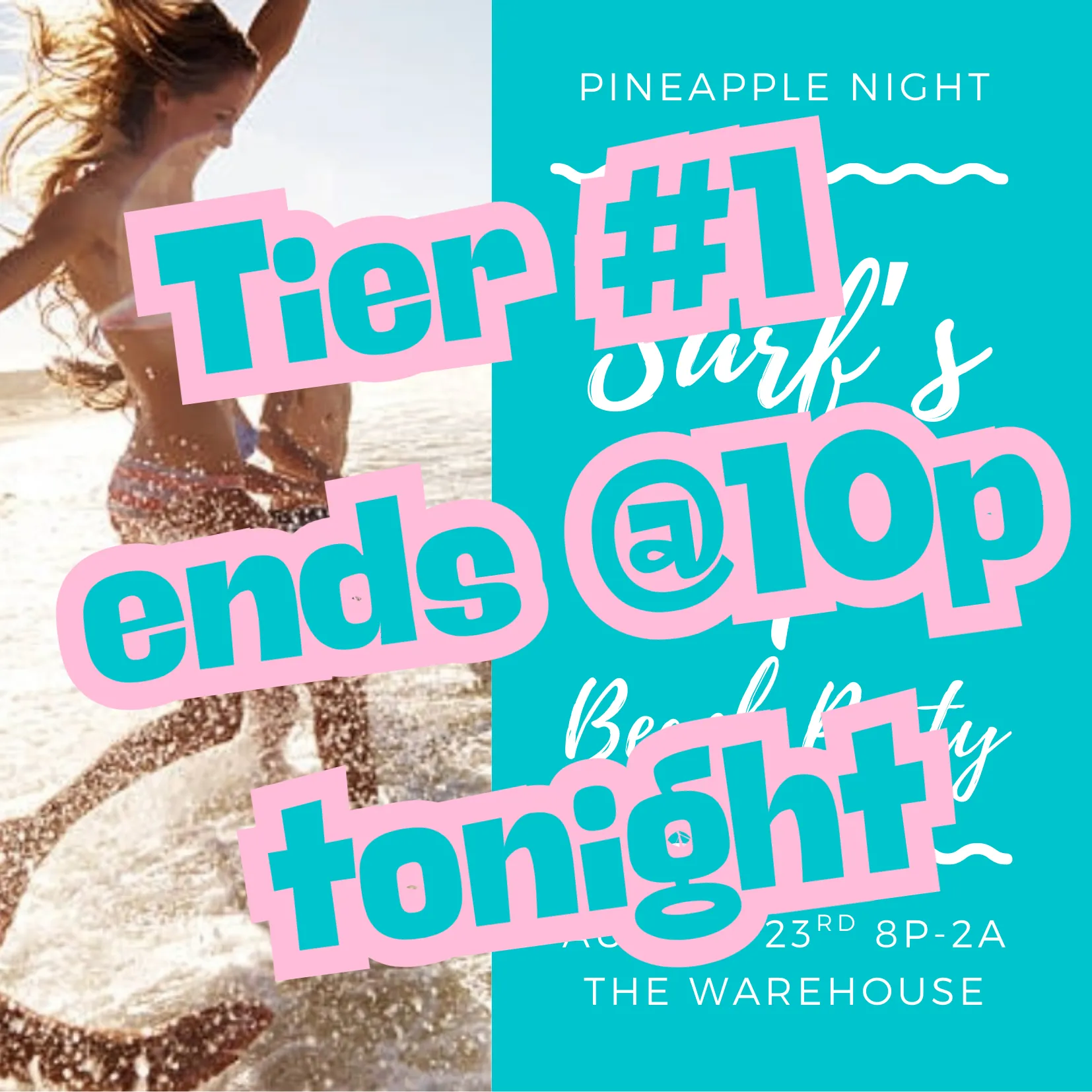 Tier #1 pricing ($60/couple) ends tonight at 10p!! Tier #2 ($80/couple) takes effect after that! You can always pay cash at the door as well. Look forward to seeing you all tomorrow night!!
