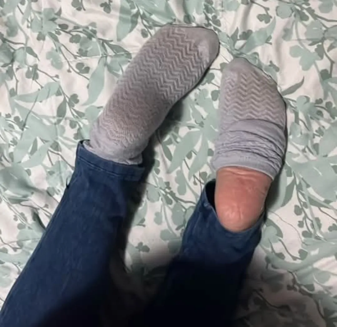 What are you doing with these socked feet. Sniff, taste or peel What are you doing with these socked feet. Sniff, taste or peel