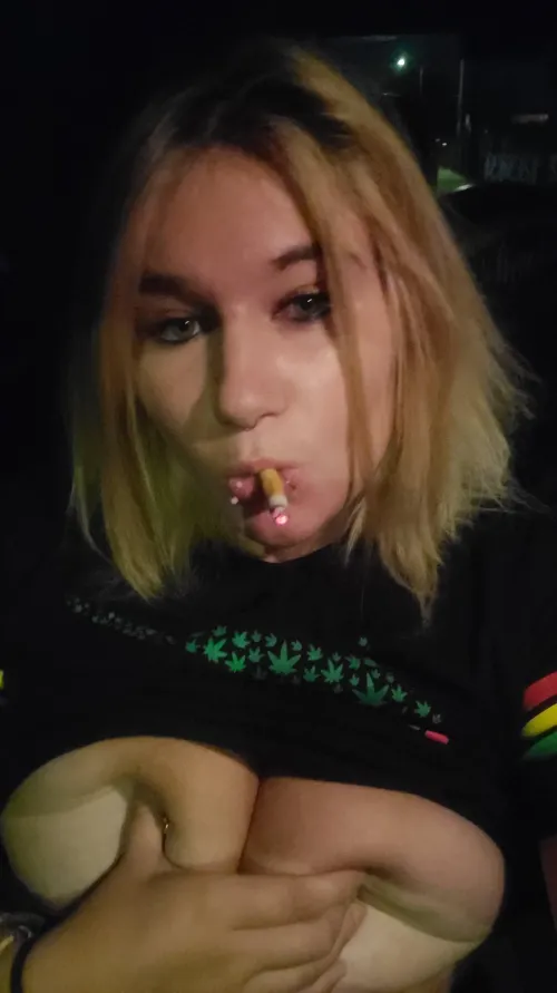 Will you give me more attention when my tits are out in my car while I smoke