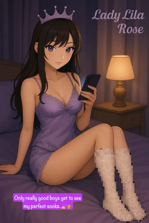 When the screen lights up, you hope it’s me. Puppies hope for attention. Good boys hope to please. But all of you know the truth your Princess already owns your phone…and your mind. 🐾✨💅👑