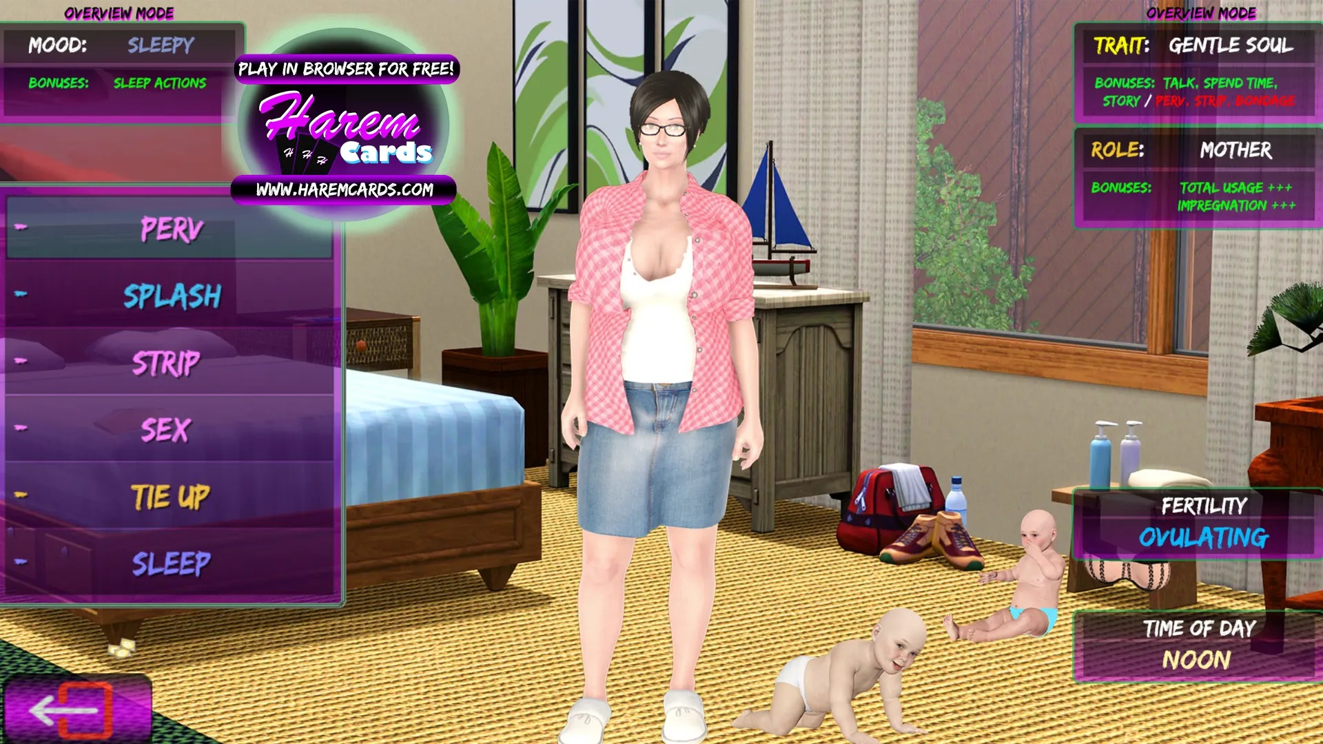 How about some baby ready MILFs for your phone? [HaremCards]