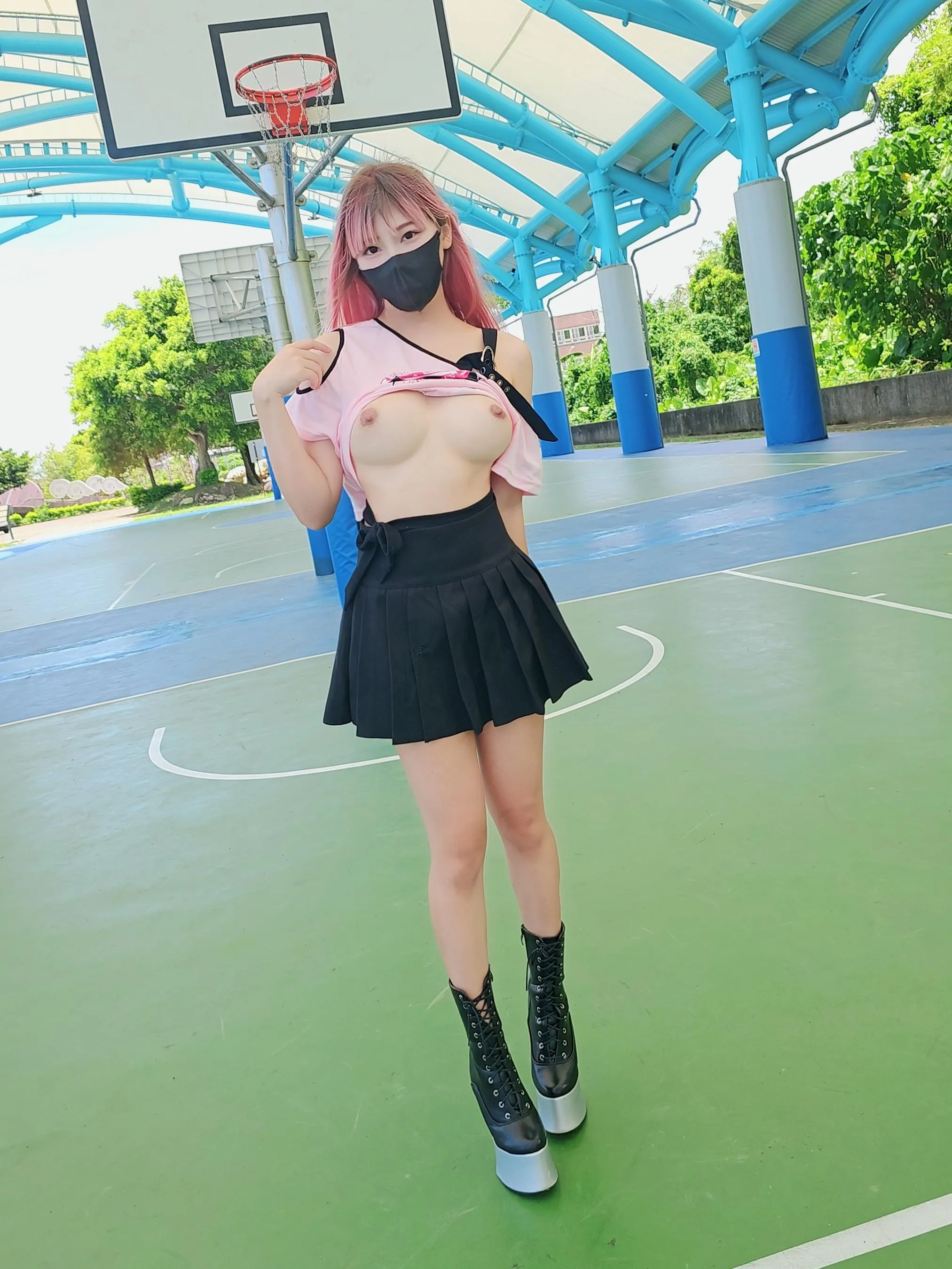 I was made to train pony walking on the basketball court… with my chest exposed the whole time.