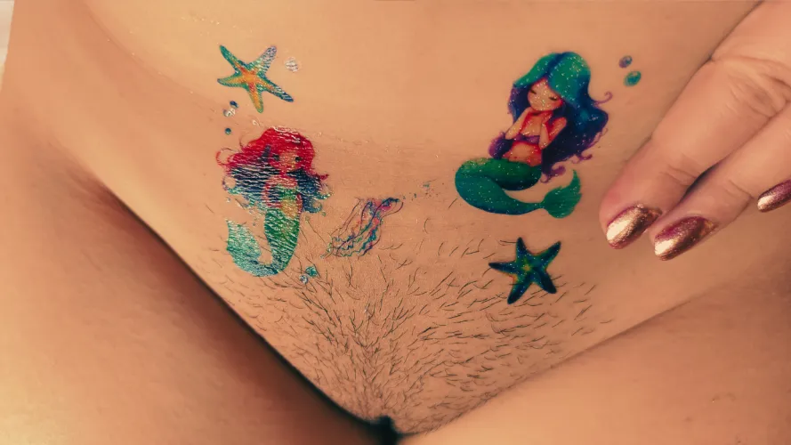 Mermaid Tattoo Transformation 🧜‍♀️ Temporary, Fun & Painless!