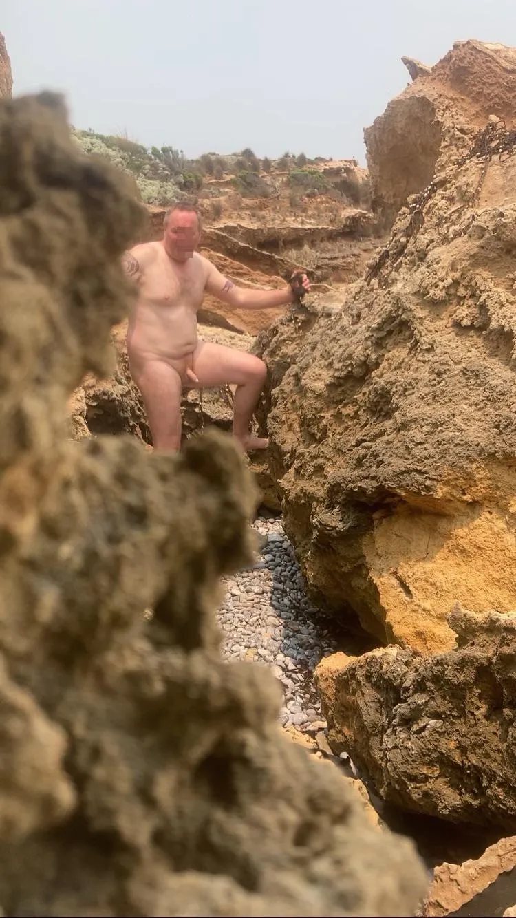 Rocky way to the beach