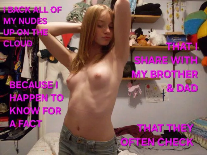 She likes to know the men in her family look at her with lust.