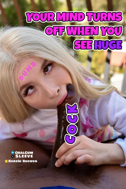 Sissy mind goes blank for cock