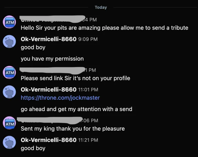 That is how good wallets approach and sever me! DM to get mindfucked 😈