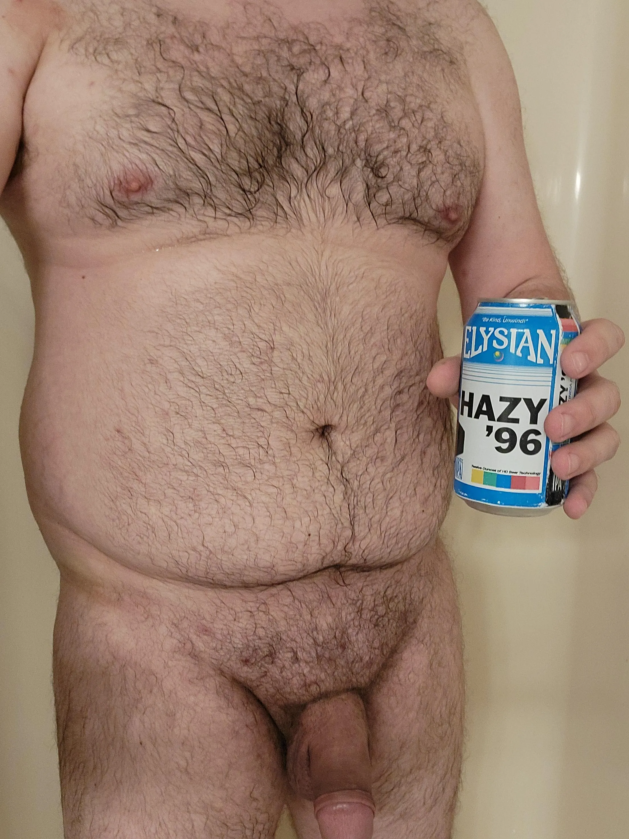 Unwinding with a hazy IPA after work