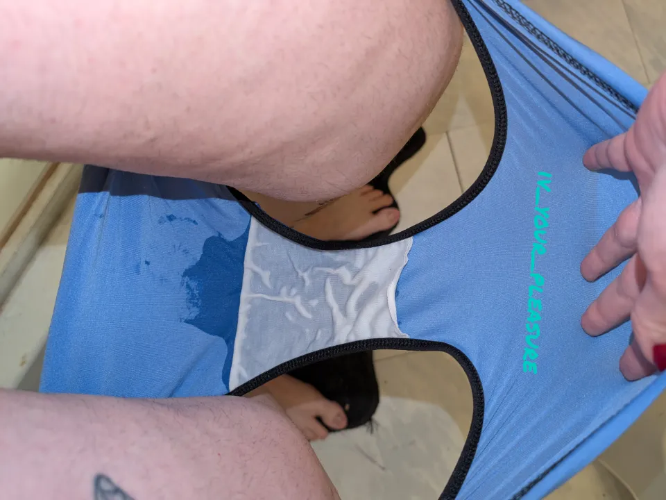 Wanna watch me soak these panties with pee? [selling] They come with video! Packaged and ready to ship.