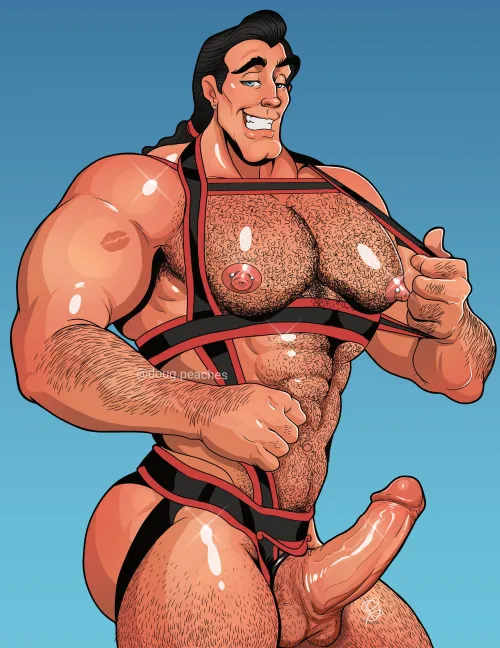 Gaston is a total bear (peachesruined)