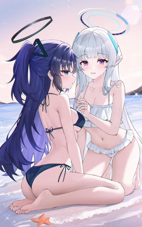 Beach Yuuka and Noa